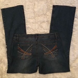 l.e.i. Ashley Lowrise Slim Boot Jeans-size 15 reg.